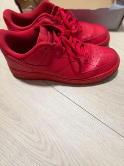 Red Air Force ones size 11