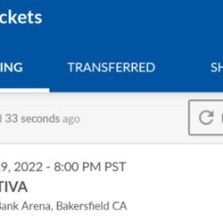 2 Boletos Evento La ADICTIVA row L hilera 12 ..Enero 29