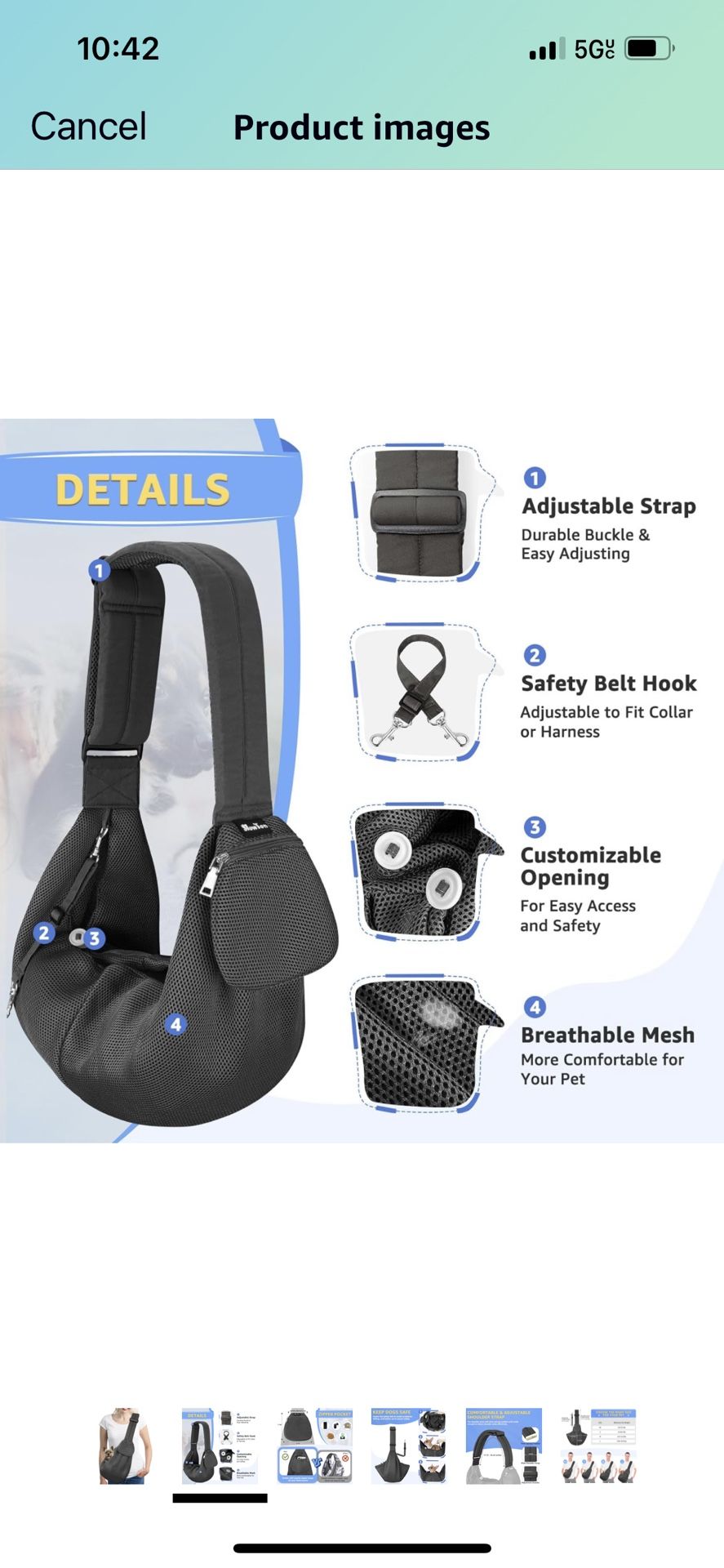 Dog Shoulder Carrier