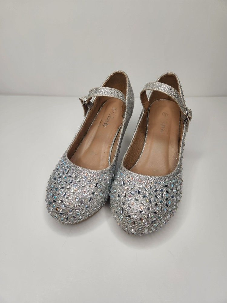 Size 2 Girls Sparkle High Heels