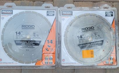 RIDGID 14 in. Segmented High-Rim Diamond Blade
