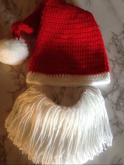 Gorro y barbav a crochet