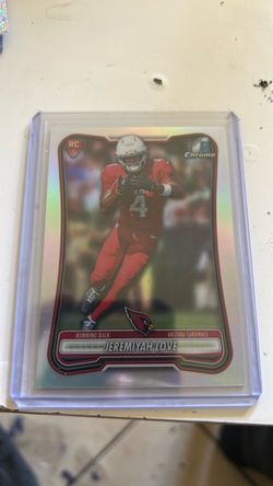 Jeremiyah Love Bowman Chrome RC Football Card
