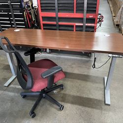 Electrical Adjustable Height Desk W/ Task Chair