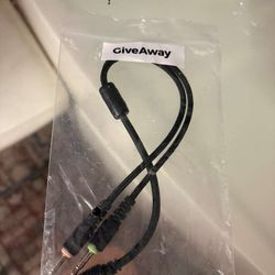 Black audio/ video cable