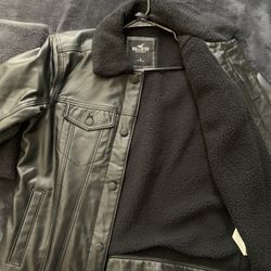 Hollister Trucker Jacket Black Size S  (Chica) Negra 