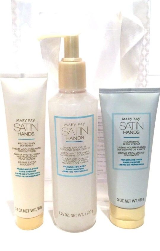 Mary Kay Fragrance Free Satin Hands Pampering Set