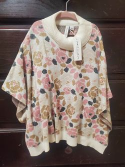 New Girls Janie And Jack Poncho Size 6