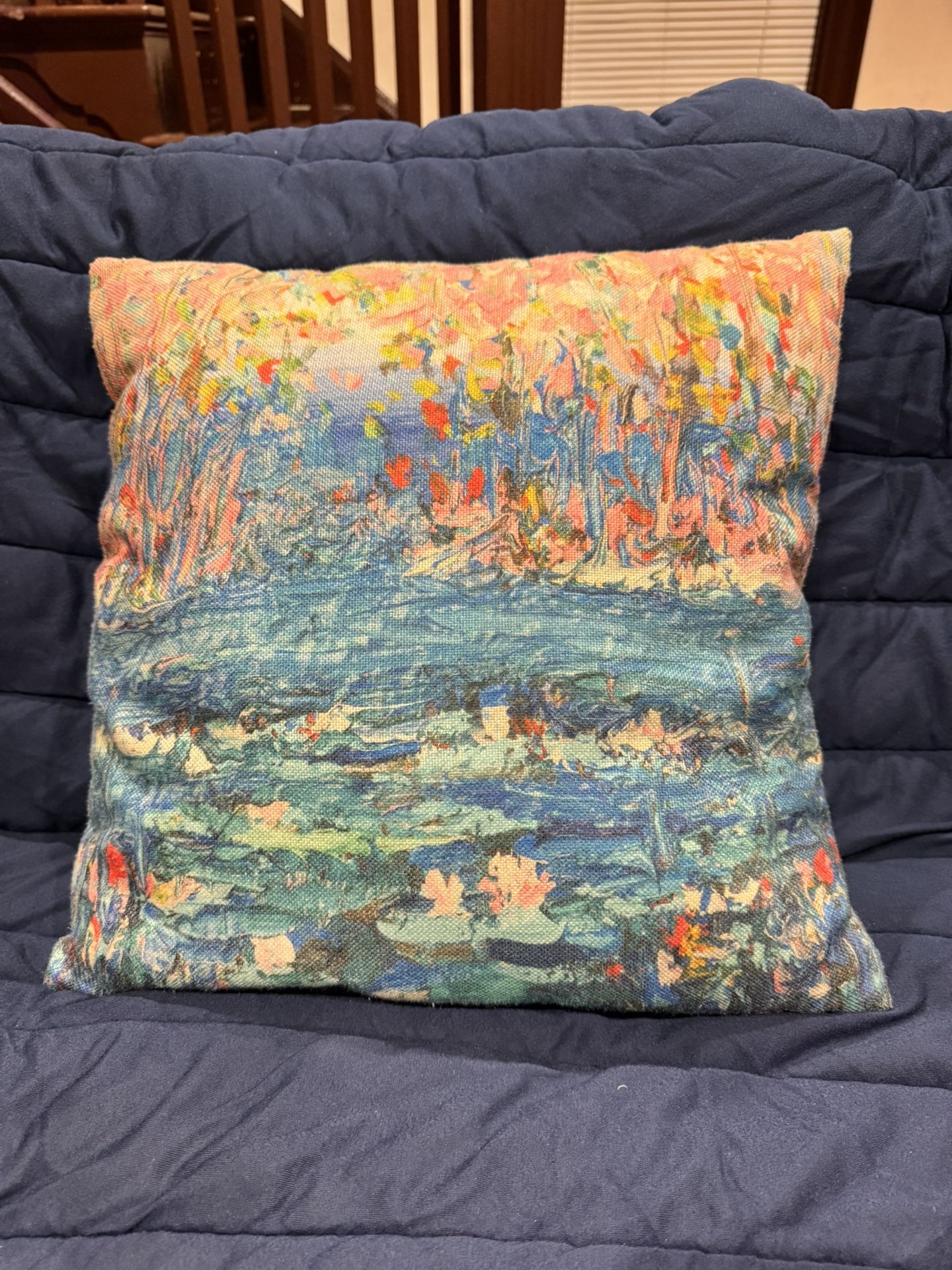Monet Water Lilies Cushion Pillow
