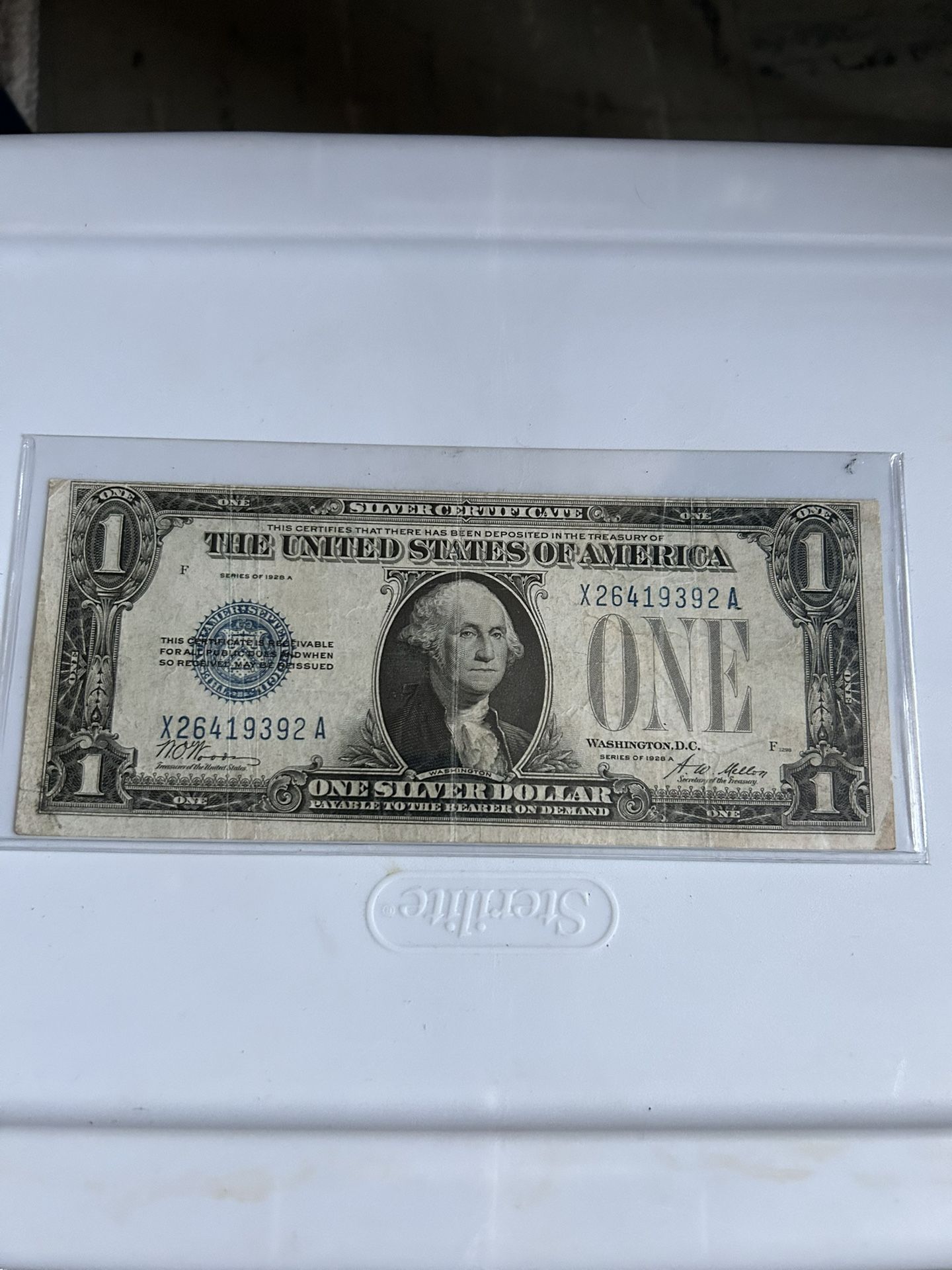 Good condition OneSilver dollar bill price $65
