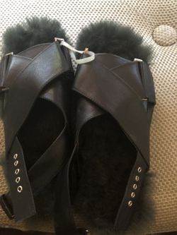 Fur Sandals