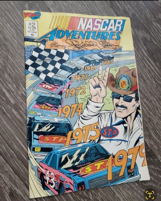 NASCAR ADVENTURES Starring Richard Petty comic book copyright 1991