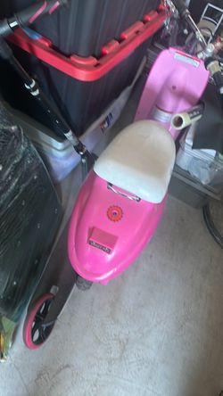Pink Razor Electric moped