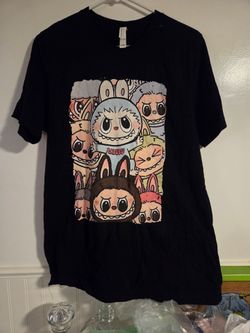 Labubu Graphic T-Shirt Black Large