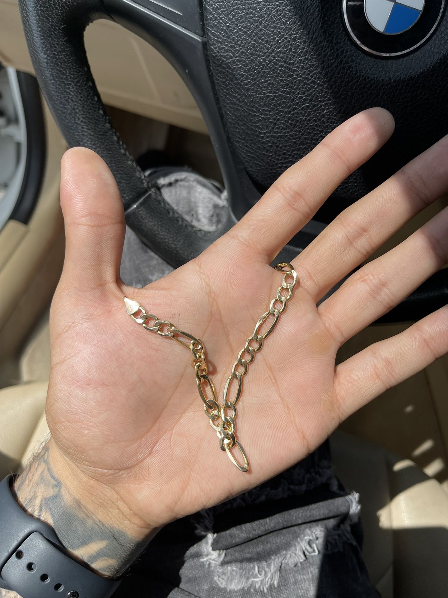 Real Gold Hand or foot Bracelet 