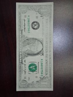 2021 US Dollar Bill Insufficient Ink- Mint Error Misprint