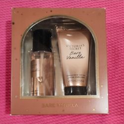 NEW Victoria's Secret Bare Vanilla Fragrance Mist & Fragrance Lotion Gift Set
