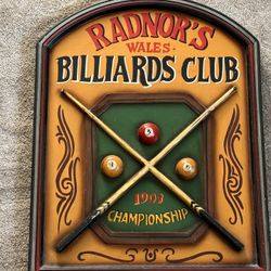 Pool Table Decor Sign