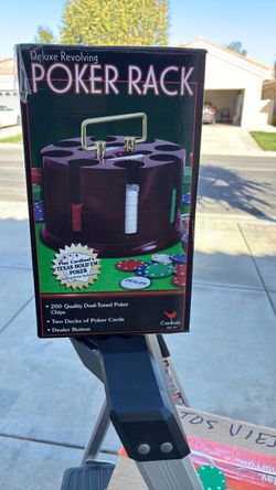 Deluxe Revolving Poker Rack