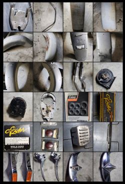 Harley Davidson Softail Pandhead And Shovelhead Multiple Parts Lot