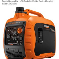 Generac 7129 GP3000i 3,000-Watt Gas-Powered Portable Inverter Generator