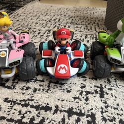 3 Large Mario Kart Toys Vehicles No Remotes