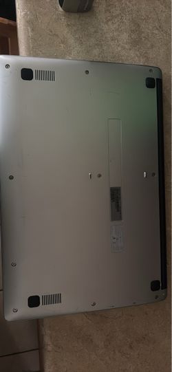 Silver Laptop Bottom Panel with Scratches
