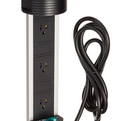 Transolid SA80051SS Sensio Pop Up Power & Charging Station, Stainless Steel