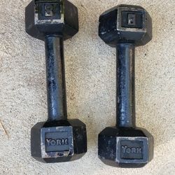 Dumbells, 8 Pounds Each. A Pair. Steal In Good Condition. 