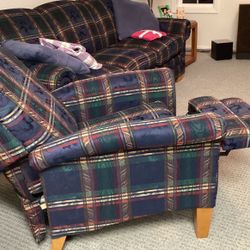 Lazy Boy Plaid Recliner