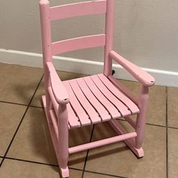 Toddler wooden rocking chair 