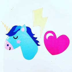 Unicorns | Reusable | Fabric Decals | Patches | Arts and Crafts | DIY crafts | Trendy | Custom | Pop Culture | 3 pack | ADD Me Ons