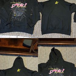 Pink Spider Hoodie Large (new)