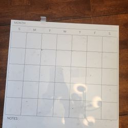 Dry Erase Calendar 