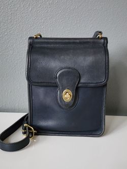 Vintage Coach Murphy Bag Black Leather Crossbody – Style 9930