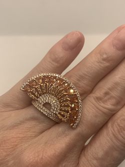 PEACOCK FEATHERS RING