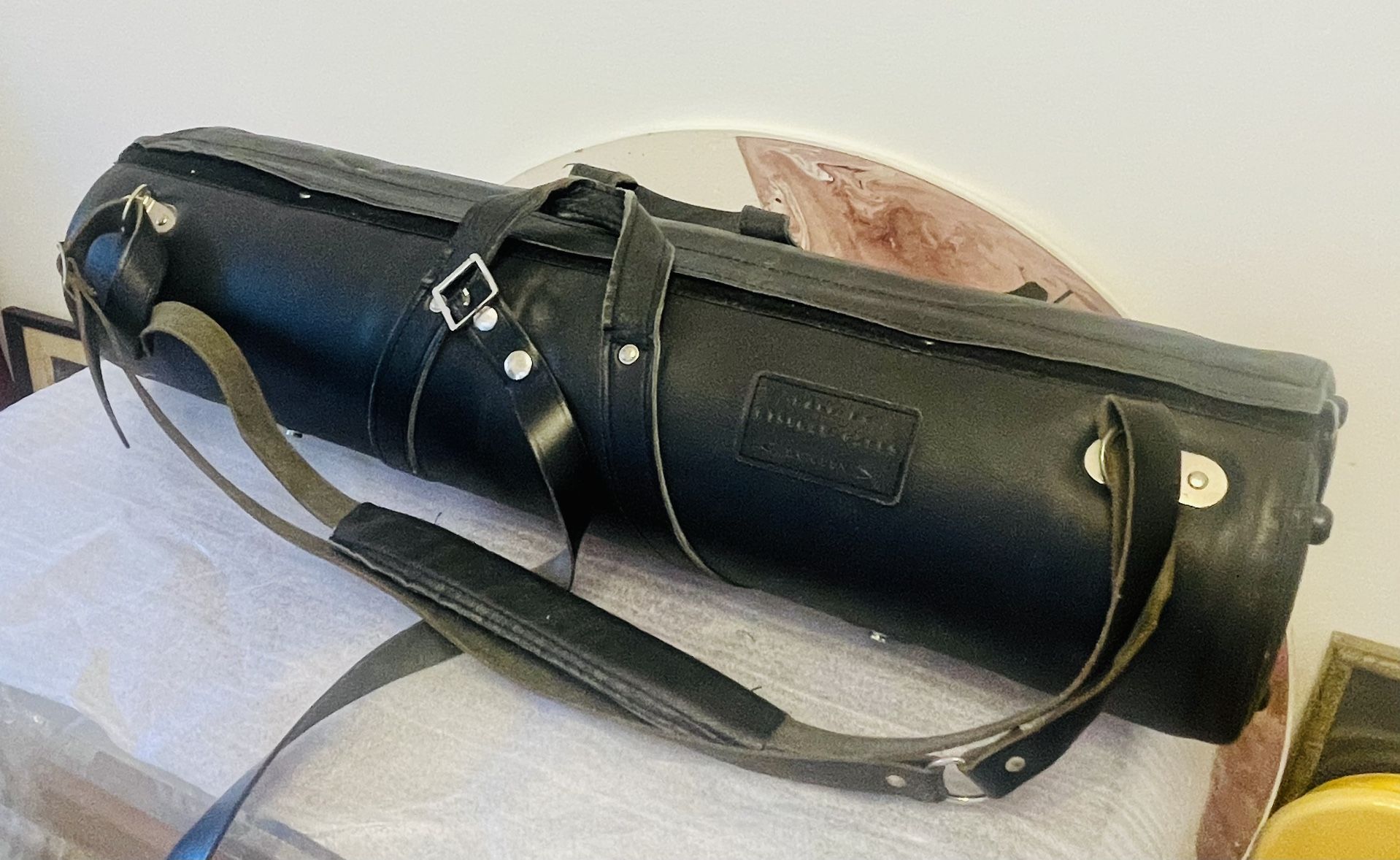 Wiseman of London Classic Leather Bassoon Hard Case w/Green Lining