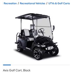 Axis EV Golf Cart