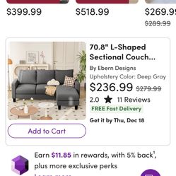 Brand New L Shaped Sectional Couch