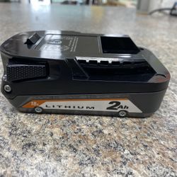 RIDGID 18.0 V 2.0Ah Lithium-Ion Battery 18 Volt 2 Ah Max Output TESTED & WORKS