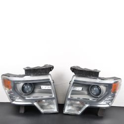 Complete! 2011-2014 Ford F150 F-150 Left Right Xenon HID Headlight Set Pair OEM
