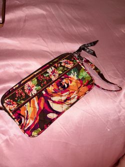 Vera Bradley Floral Quilted Wristlet