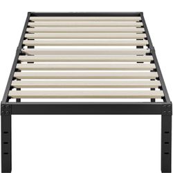 TWIN 16” XL 38x80 Heavy Duty Bed Frame With Wood Slats👇CROSSROADS 👇