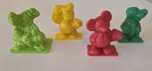 Rare Vintage Disney Figure Molds Set of 4 • Mickey Donald Goofy Pluto