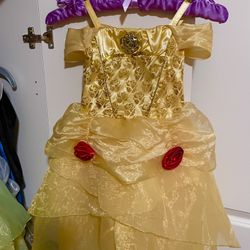 Princess Belle Disney Costume Dress Size 2-3