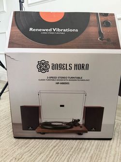 Angels Horn HP-H00501 2-Speed Stereo Turntable