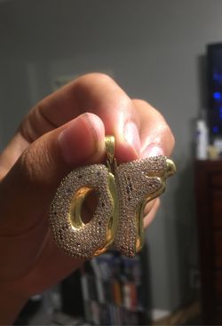 Odd future donut gold chain pendant