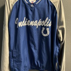 Indianapolis Colts NFL Pullover Lined Windbreaker Light Jacket Men's XXL
