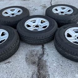 16” Set Of 5 Jeep Grand Cherokee Wrangler We Finance Factory Package Rims Wheels Tires