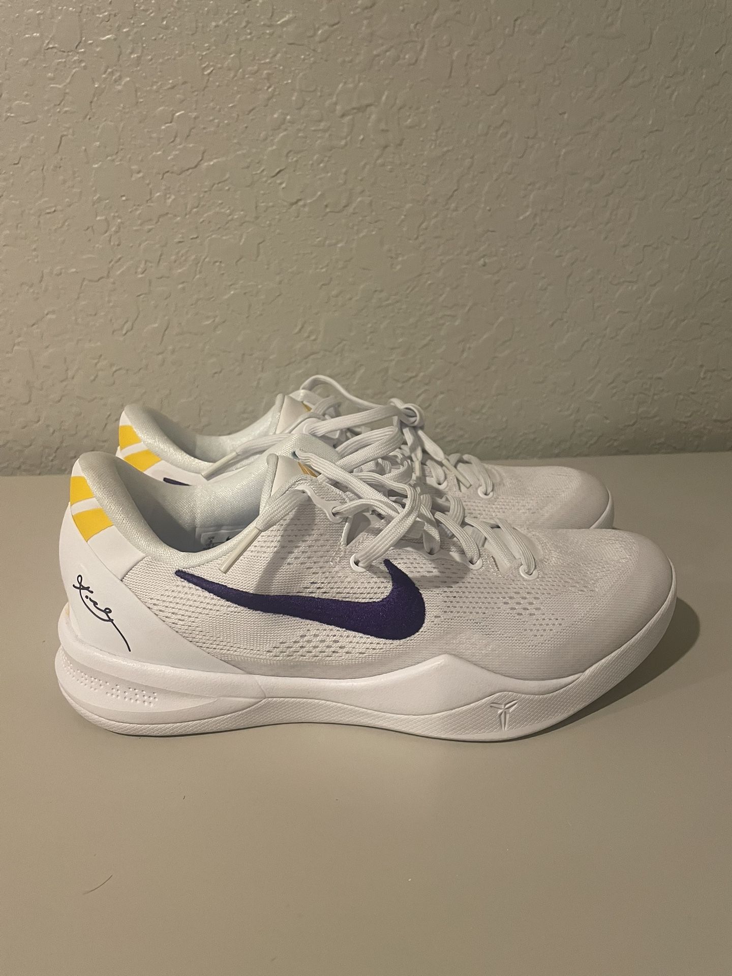 Nike Kobe 8 Protro Lakers Home HF9550-100 Men’s Size 8